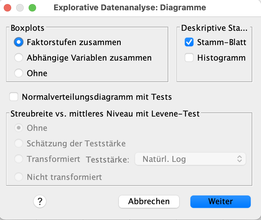 Varianzanalyse (ANOVA) in SPSS